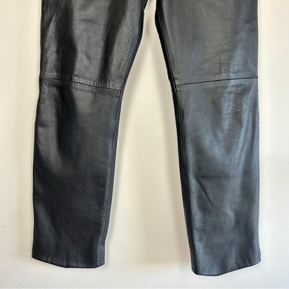 SAN Francisco Vintage Y2K Genuine black leather pants - Picture 4 of 7